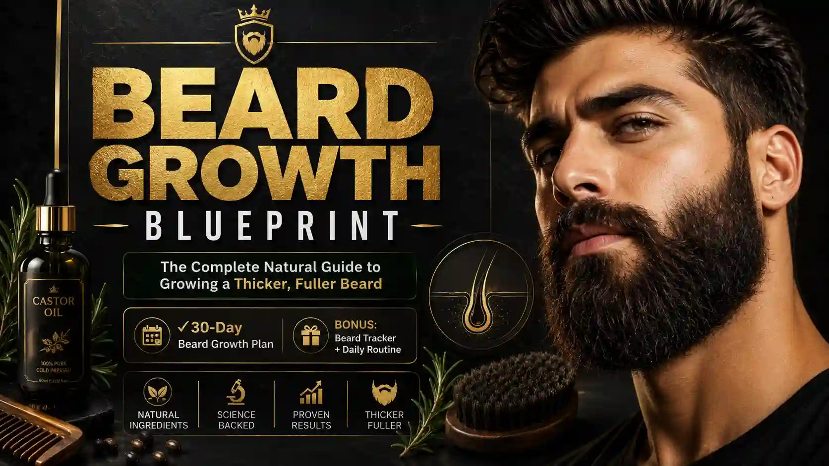 Grow a Thicker Beard Naturally in 90 Days